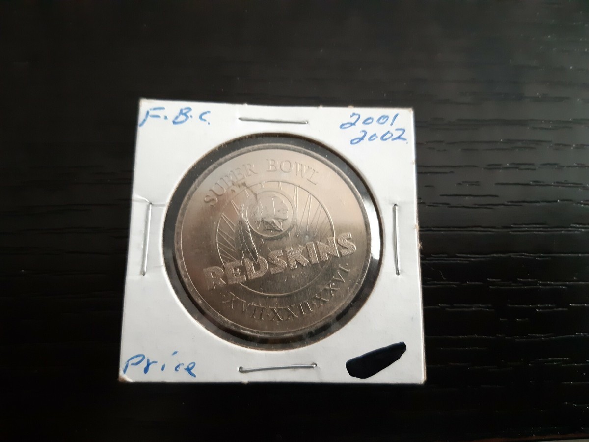 Budweiser 2001-2002 Superbowl Washington Redskins Coin | eBay