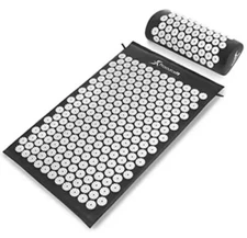 ProSource PS1200ACCUSETBLACK Acupressure Mat and Pillow Set - Black