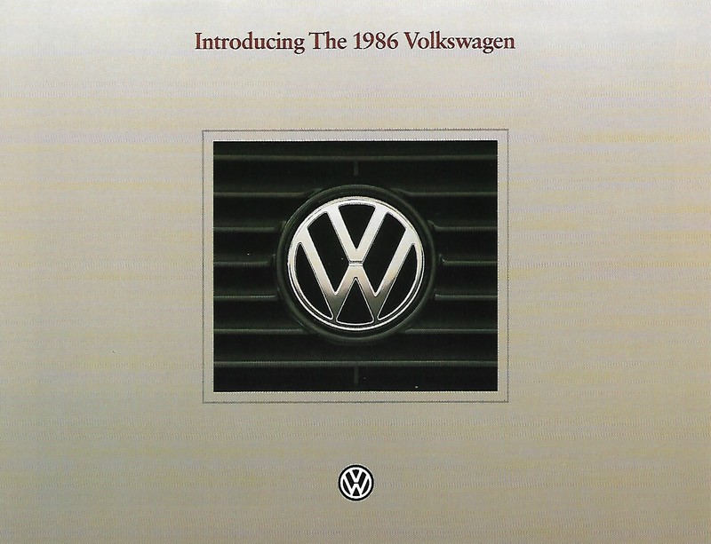 Automobile Brochure 1986 Volkswagen Full LIne