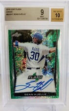 2018 Leaf Flash Sam Hjelle Prospect Green Serial #6/15 BGS 9/10 Beauty!