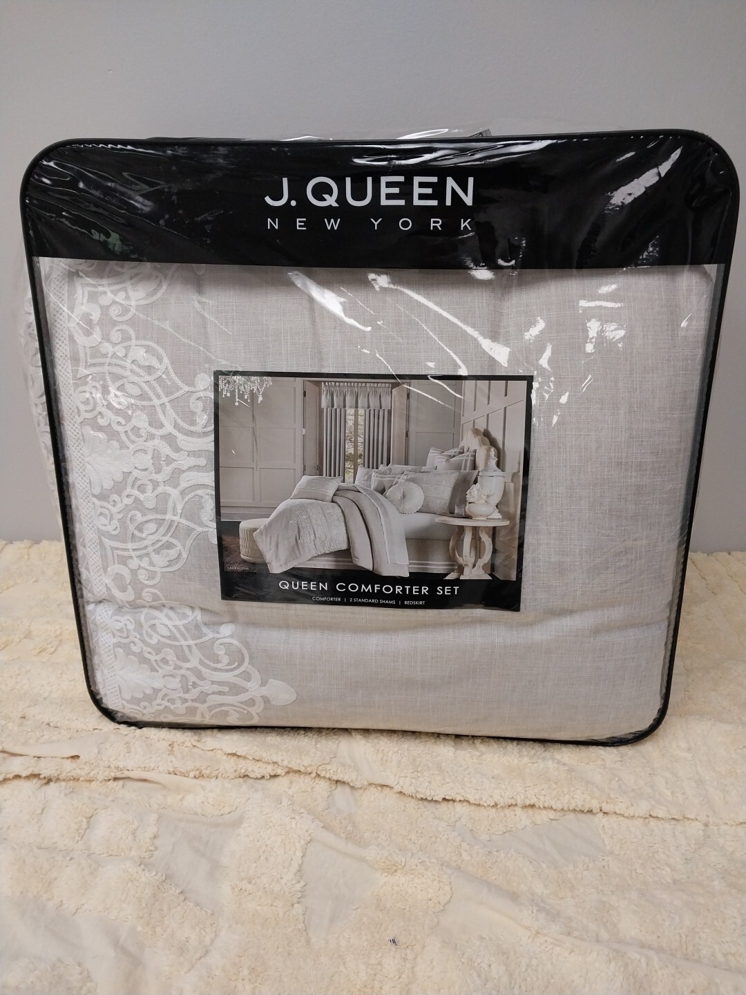 J. Queen New York Comforter Set Queen Size Aimee 4 Pcs eBay