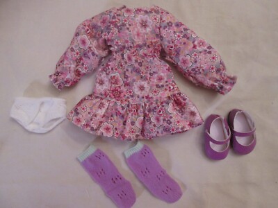Clara Pink Purple Flower Dress Outfit 13'' Paola Reina Las Amigas Doll Mary Janes