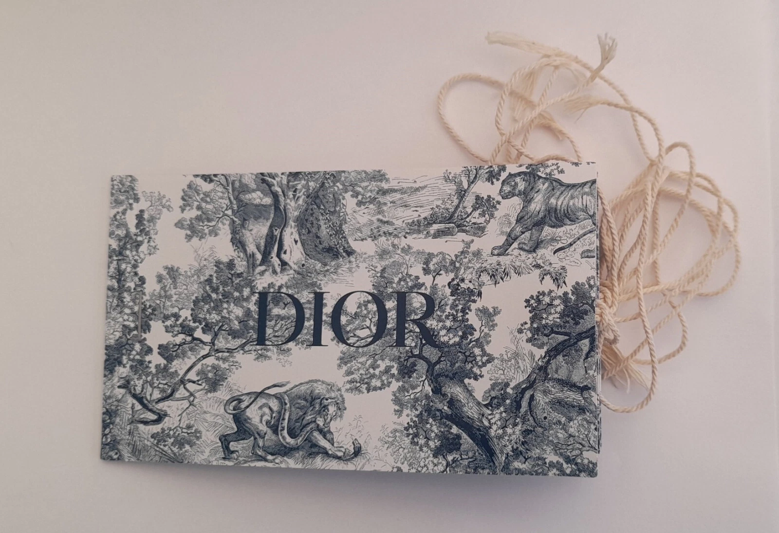 DIOR   POCHETTE AVEC 6 ETIQUETTES BAGAGES ETE 2023   PERFUME CARDS CARD   CARTE