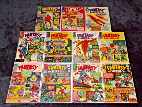 FANTASY MASTERPIECES 1 2 3 4 5 6 7 8 9 10 11 COMPLETE SERIES 1966 LOT SILVER AGE