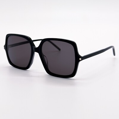 NEW SL591 001 SAINT LAURENT BLACK WOMEN SAINT LAURENT SUNGLASSES SL 591 NEW SAINT LAURENT SL591 001 BLACK WOMEN SUNGLASSES SAINT  main image 4