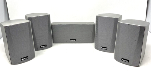 Boston Acoustics Micro 110x Satellite and 110C Center Speakers - Set 5 Speakers - Picture 1 of 11