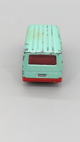 1990 Majorette Ford Transit Light Green Vintage Made in France 1/60 van car #243 - Picture 7 of 12