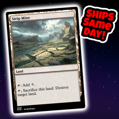 #ad #ad Strip Mine Custom Art Magic: The Gathering Playtest Card Commander EDH $3.98