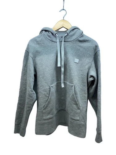Felpa con cappuccio Acne Studios FERRIS FACE PAW17 S cotone grigio 2HK173 usata