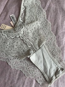 NWT Victoria's Secret Dream Angels Rhinestone Bustier & Thong Set - Size 32DDD/S