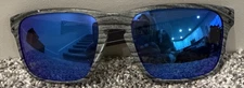 NEW Oakley HOLBROOK MIX 57-17-138 Woodgrain POLARIZED  BLUE Lens Sunglass 9384
