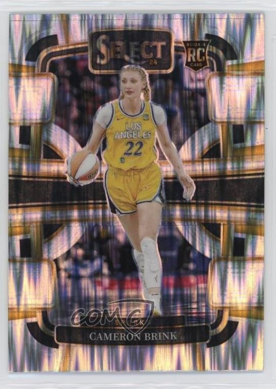 2024 Panini Select WNBA Concourse Silver Flash Prizm Cameron Brink #56