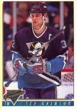 1993-94 Topps Premier #357 Stu Grimson - HKY