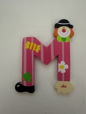 Sevi Holz-Buchstaben - Clown- Kinderzimmer - M - Buchstabe-