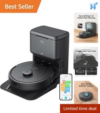 L60 Robot Vacuum with Self Empty Station, Hair Detangling Technology, Up to 6...