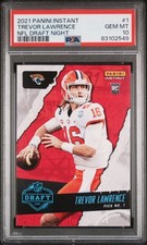 PSA 10 GEM-MT Trevor Lawrence 2021 Panini Instant #1 Rookie Card Draft Night. rookie card picture