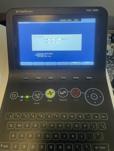GE MAC 2000 Resting EKG System with leads