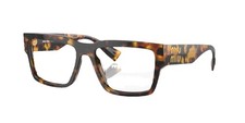 MIU MIU MU 02XV VAU1O1 Honey Tortoise Gold 54mm Eyeglasses Rxable AUTHENTIC