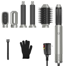 6 In 1 Hot Air Styler Volumizer Straightener Curler Dryer Automatic Wrap Styler