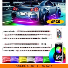 6-60x Neon Tube Underglow Led Rgb Utv Light Strip Kit Under Car Underbody System 6-60x Neon Tube Underglow Led Rgb Utv Light Strip Kit Under Car Underbody System