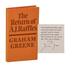 Graham GREENE / RETURN OF A.J RAFFLES AN EDWARDIAN COMEDY Signed #207787