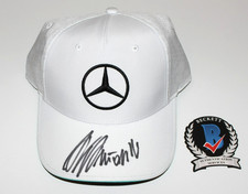 KIMI ANTONELLI SIGNED MERCEDES F1 OFFICIAL TEAM HAT #22 BECKETT FULL AUTOGRAPH