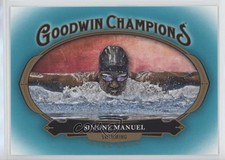 2020 Upper Deck Goodwin Champions Horizontal Turquoise Simone Manuel #67 0dc2