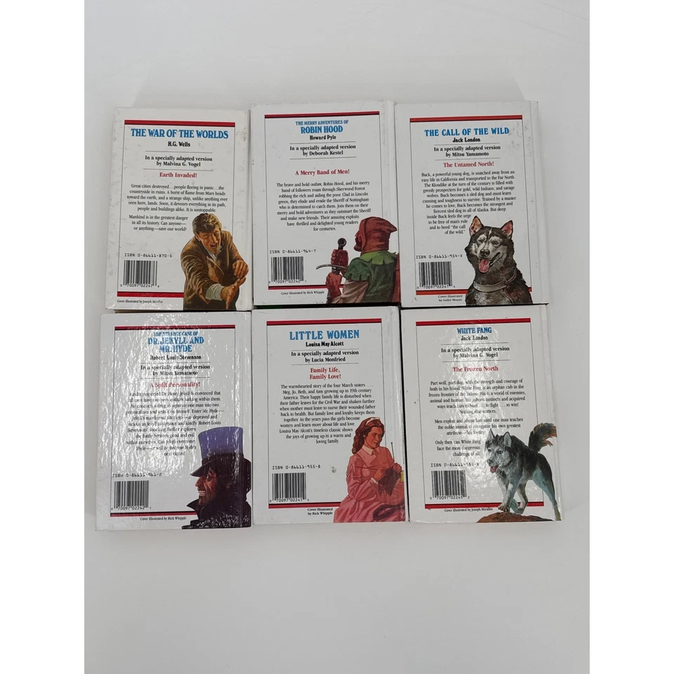 Lot of 6 Great Illustrated Classics Hardcover Baronet Books Foto 2 de 4