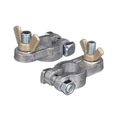 Boat Battery Terminal Set w/ Wing Nuts, Includes Positive and Negative