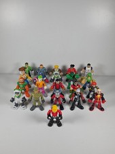 Pacchetto Figurine Imaginext x21 DC Marvel Hulk Robin Woody Capitano Lanterna Verde 
