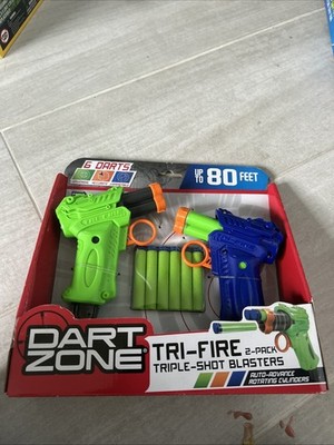 Dart Zone Covert Ops Quick Fire Tri Blast Triple Shot Blaster Prime Time Ages 8+
