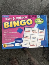 Lakeshore Fact and Opinion Bingo Cards Teaching Reading