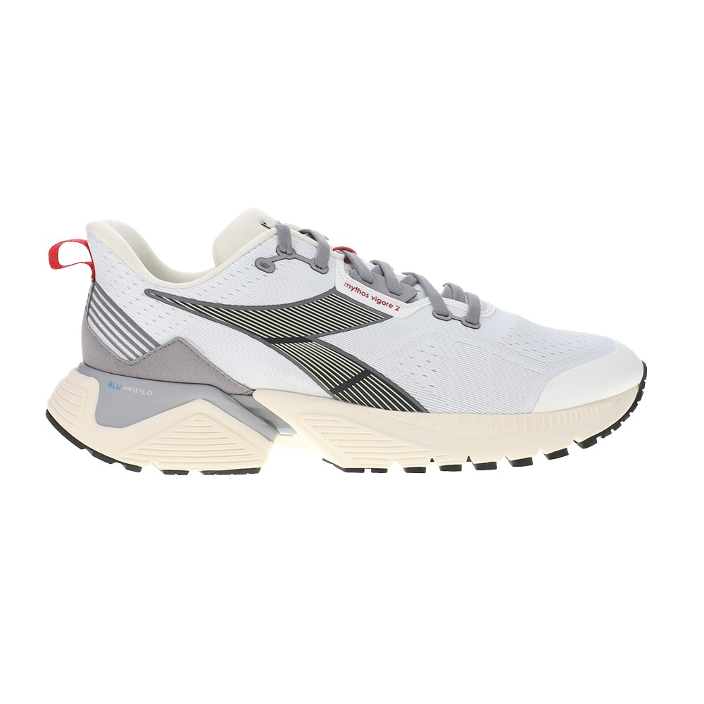 diadora Mythos Blushield Vigore 2 Running  Mens Black, White Sneakers Athletic S