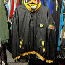 Pittsburgh Steelers NFL Windbreaker Jacket Pro Player Mens XXL Vintage 1990s