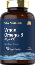 Vegan Omega 3 Supplement 150 Softgels from Algae Oil Non-Gmo  Gluten Free by Ta