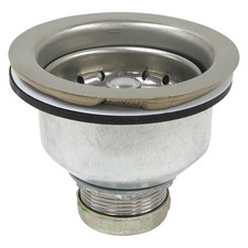 PERFECT PUTTY 59-3170 SS, Zinc,Basket Strainer,4-1/2in 415F54