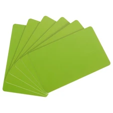 30 Mil Graphic Quality Green Blank PVC Card for ID Badge Printer, 20 Pack