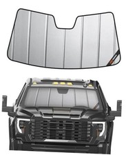 Windshield Sun Shade Custom fits Chevy Silverado/GMC Sierra 1500 2019-2025 gray
