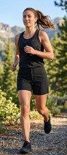 AVALANCHE BLACK ATHLETIC SHORTS SIDE ZIPPERED POCKET SIZE L NWT