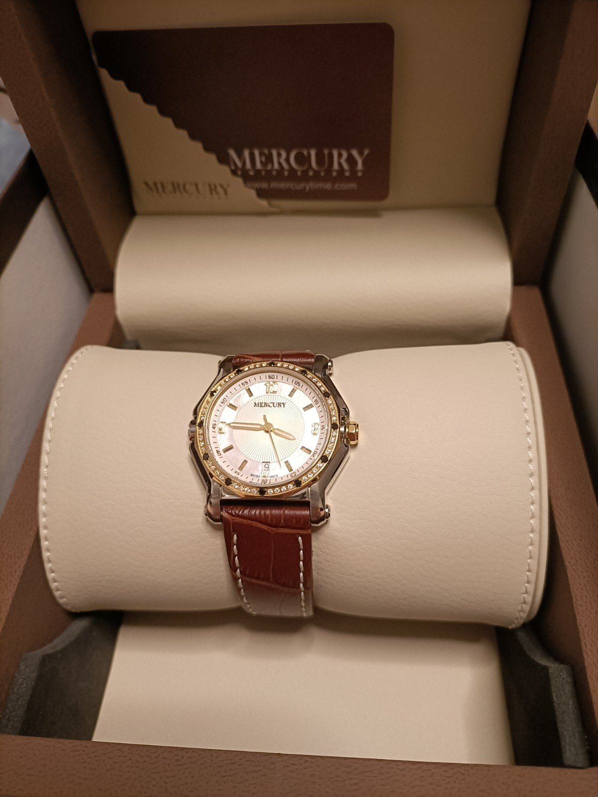 Mercury ME 1080-SGL-S-1 montre chronographe en acier argenté pour homme