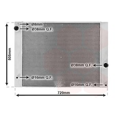 1X Van Wezel radiator engine cooling for BMW 17117534914 NEW