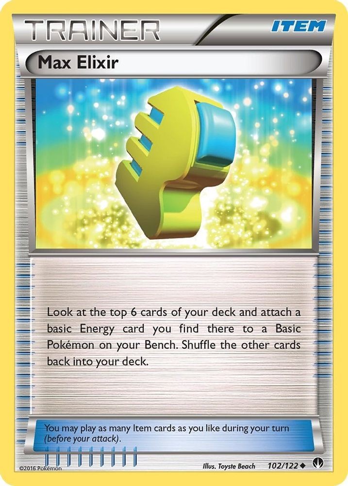 2016 Pokemon: XY - BREAKpoint - Max Elixir (#102/122, Uncommon, Lightly Played)