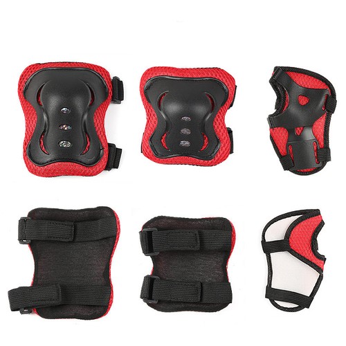 6Pcs Set Skate Protective Girl Boy Cycling Elbow Safety Kids Bike Wrist Knee Pad - Picture 3 of 10