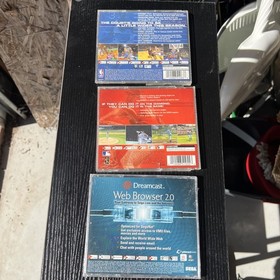 Lot Of 3 World Series Baseball 2K1 (Sega Dreamcast 2001) Sports/NBA 2K1/Web Brow