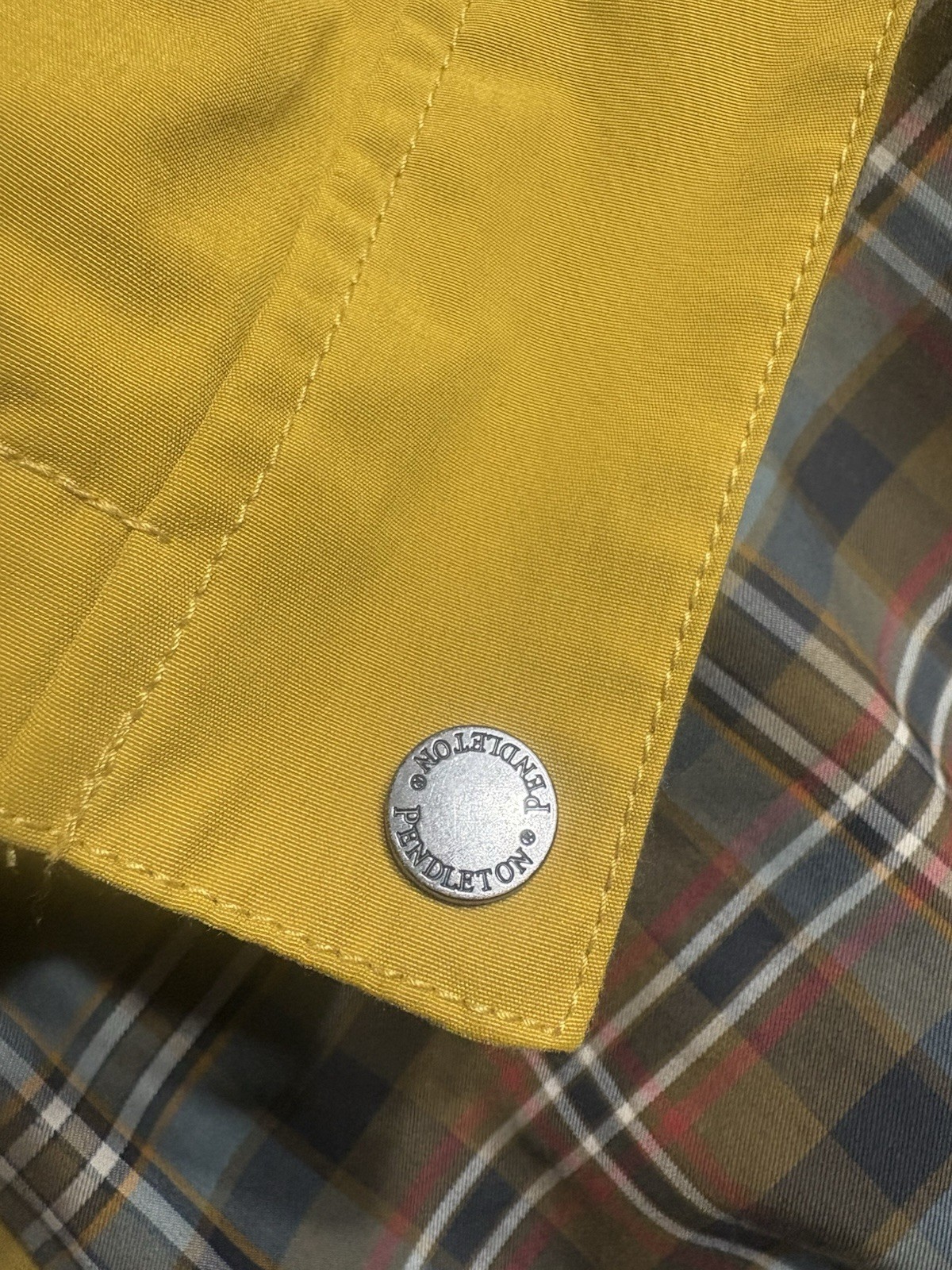 Pendleton Yellow Mid-Length Men's Jacket Full Zip… - image 5