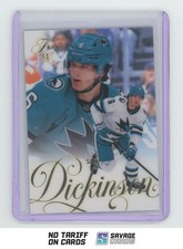 2025-26 Fleer Flair Rookie Sam Dickinson #197 San Jose Sharks