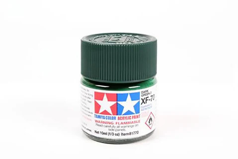 Tamiya 10ml Acrylic Paint XF-70 Dark Green 2