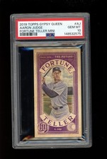 Aaron Judge 2019 Topps Gypsy Queen Fortune Teller Mini #aj Yankees PSA 10