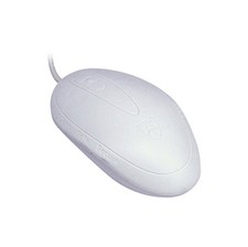 Mouse Seal Shield Mouse - Optical - Cable - White - USB - 800 dpi - Scroll