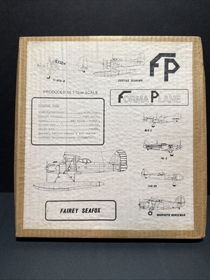 Formaplane Fairey Seafox 1/72 Scale Vacuform Model Kit New
